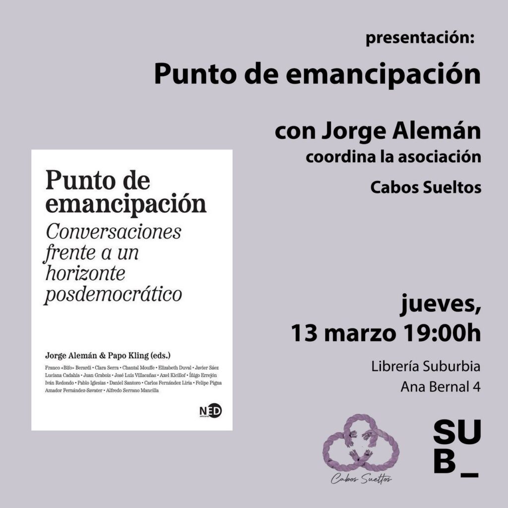 Presentación Libro Jorge en Suburbia. Marzo 2025